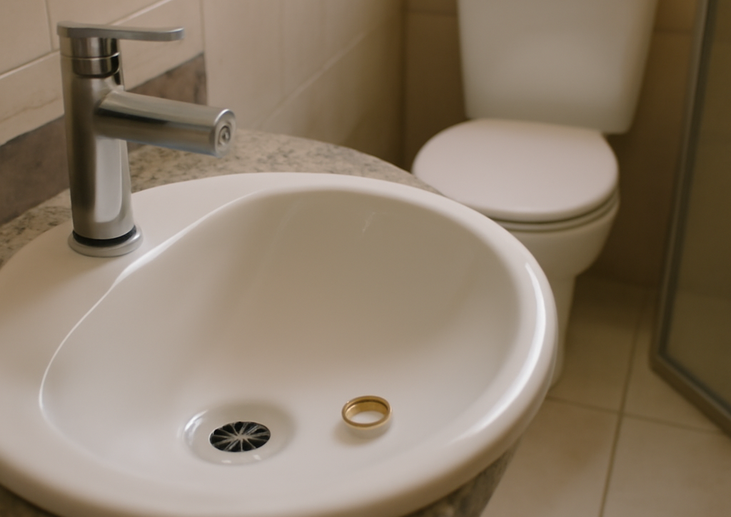 Objeto caiu no ralo ou no vaso? Primeiros passos para salvar o item sem piorar o entupimento