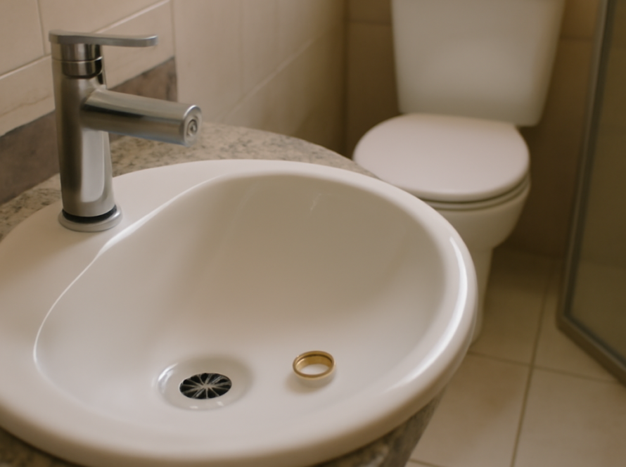 Objeto caiu no ralo ou no vaso? Primeiros passos para salvar o item sem piorar o entupimento
