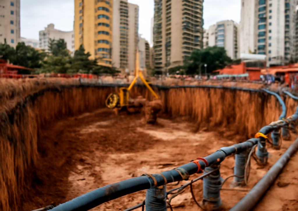O perigo oculto na escavação de subsolos urbanos sem a gestão do nível d'água